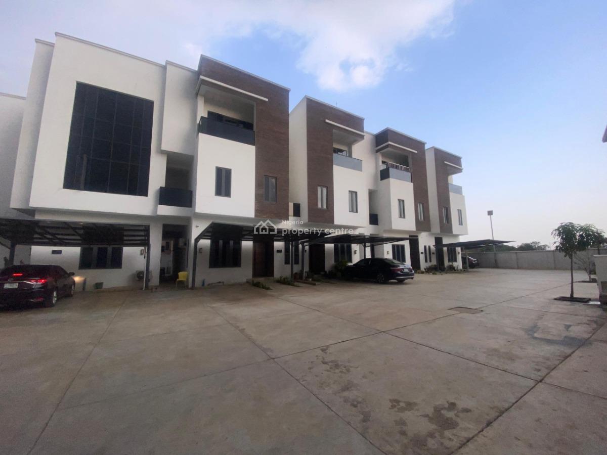 Fully Furnished, Fully Serviced 4 Bedroom Terrace Duplex with Bq, Jabi, Abuja, Terraced Duplex for Rent