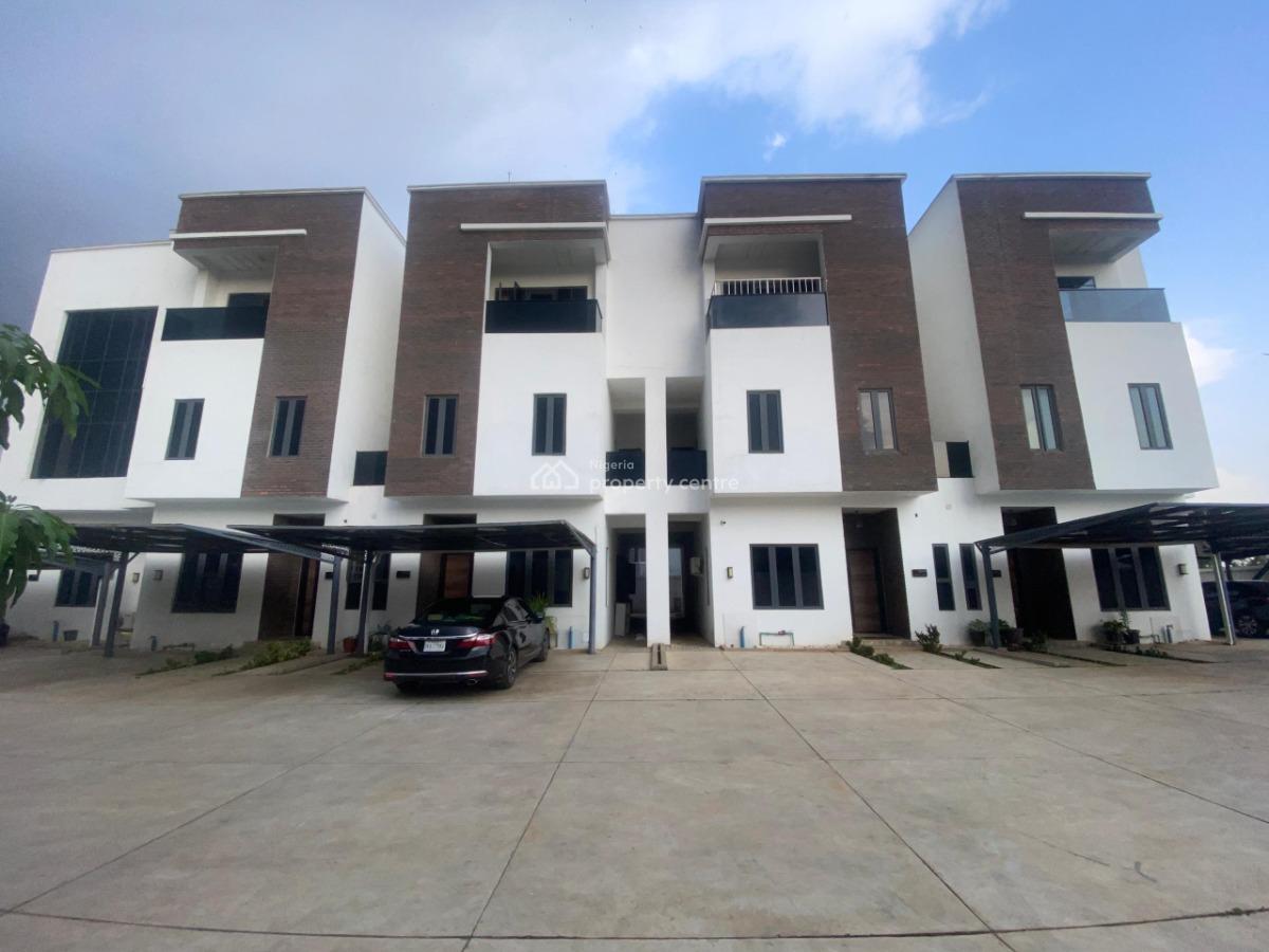 Fully Furnished, Fully Serviced 4 Bedroom Terrace Duplex with Bq, Jabi, Abuja, Terraced Duplex for Rent