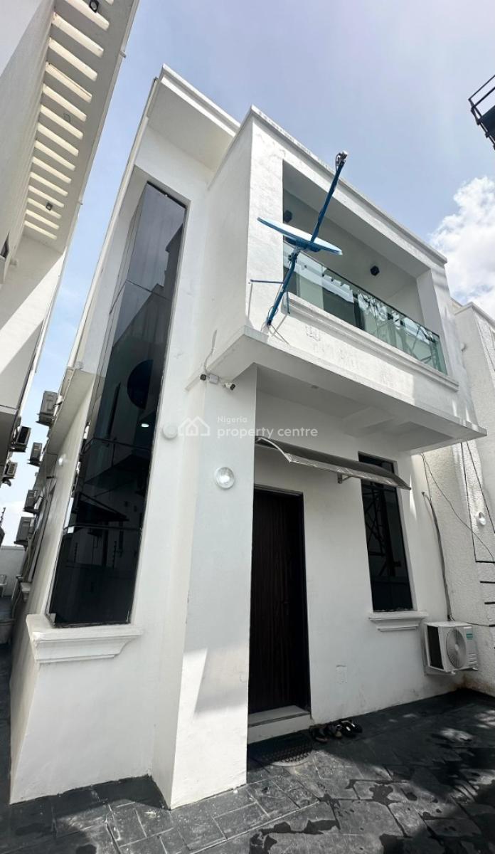 Partly Furnished Luxury 4 Bedroom Semi Detached House with Inverter, Chevron Axis Lekki Lagos, Lekki, Lagos, Semi-detached Duplex for Sale
