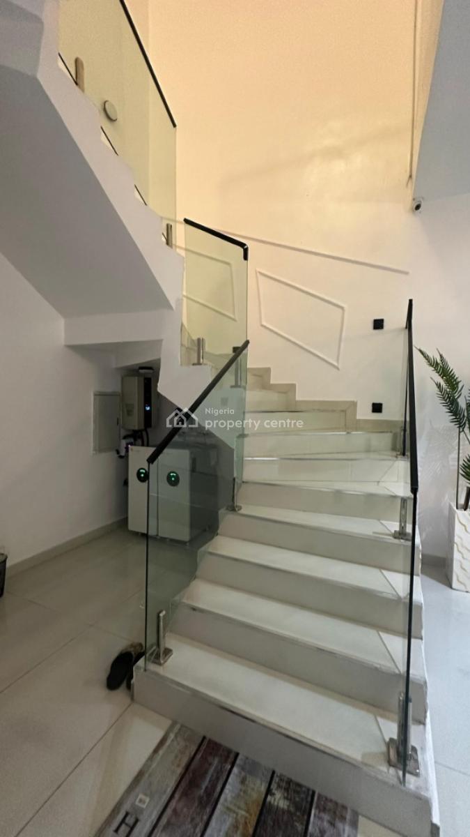 Partly Furnished Luxury 4 Bedroom Semi Detached House with Inverter, Chevron Axis Lekki Lagos, Lekki, Lagos, Semi-detached Duplex for Sale
