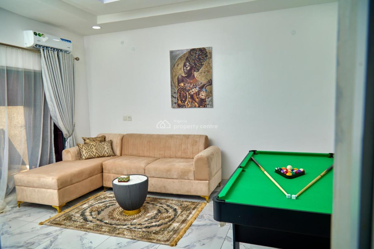 Luxury 5 Bedroom Apartment with Housekeepingvand Jaccuzi Bath, Family Game Lounge,en Suite Rooms ,snooker, Lekki, Lagos, Flat / Apartment Short Let
