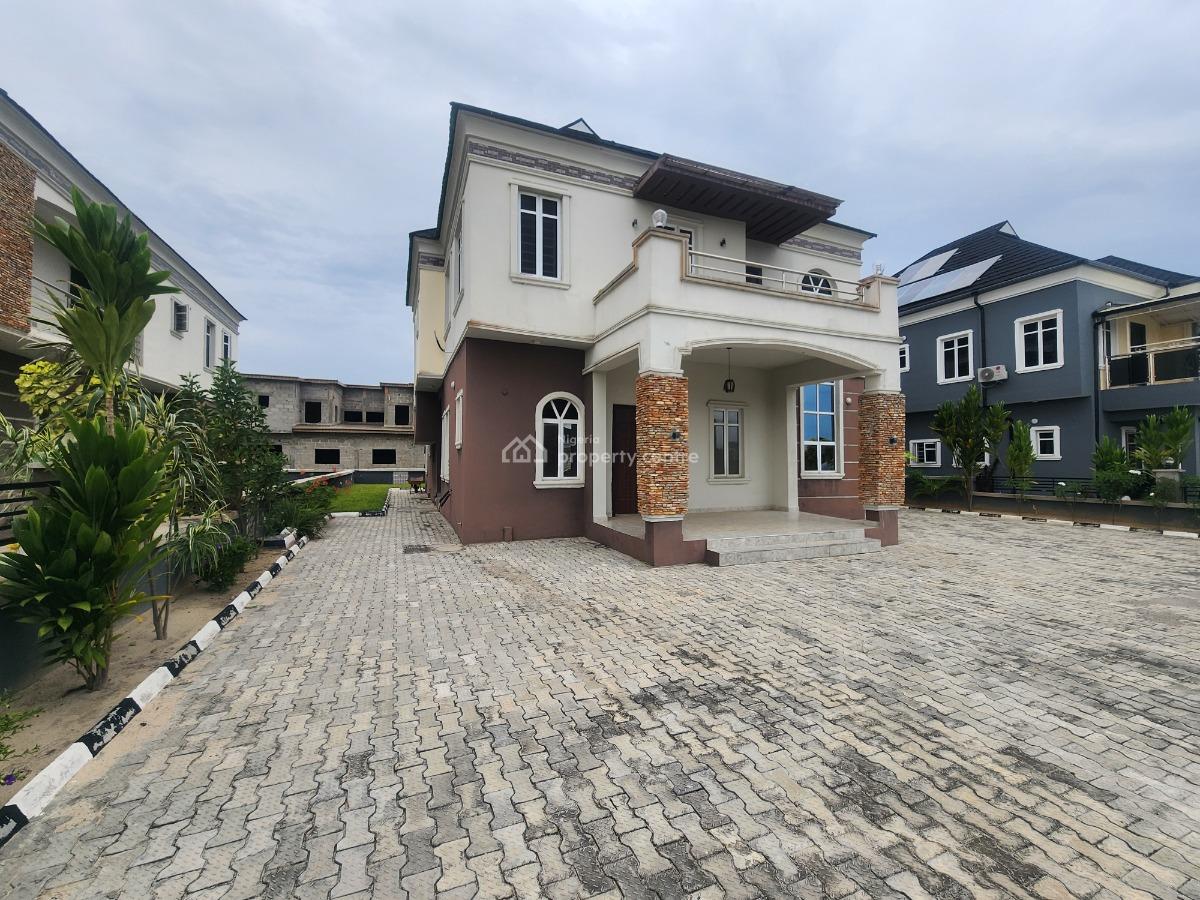 Massive 4 Bedroom Fully Detached Duplex with Bq @ Amen Estate Phase2, Amen Estate Phase 2, Eleko, Ibeju Lekki, Lagos, Detached Duplex for Rent
