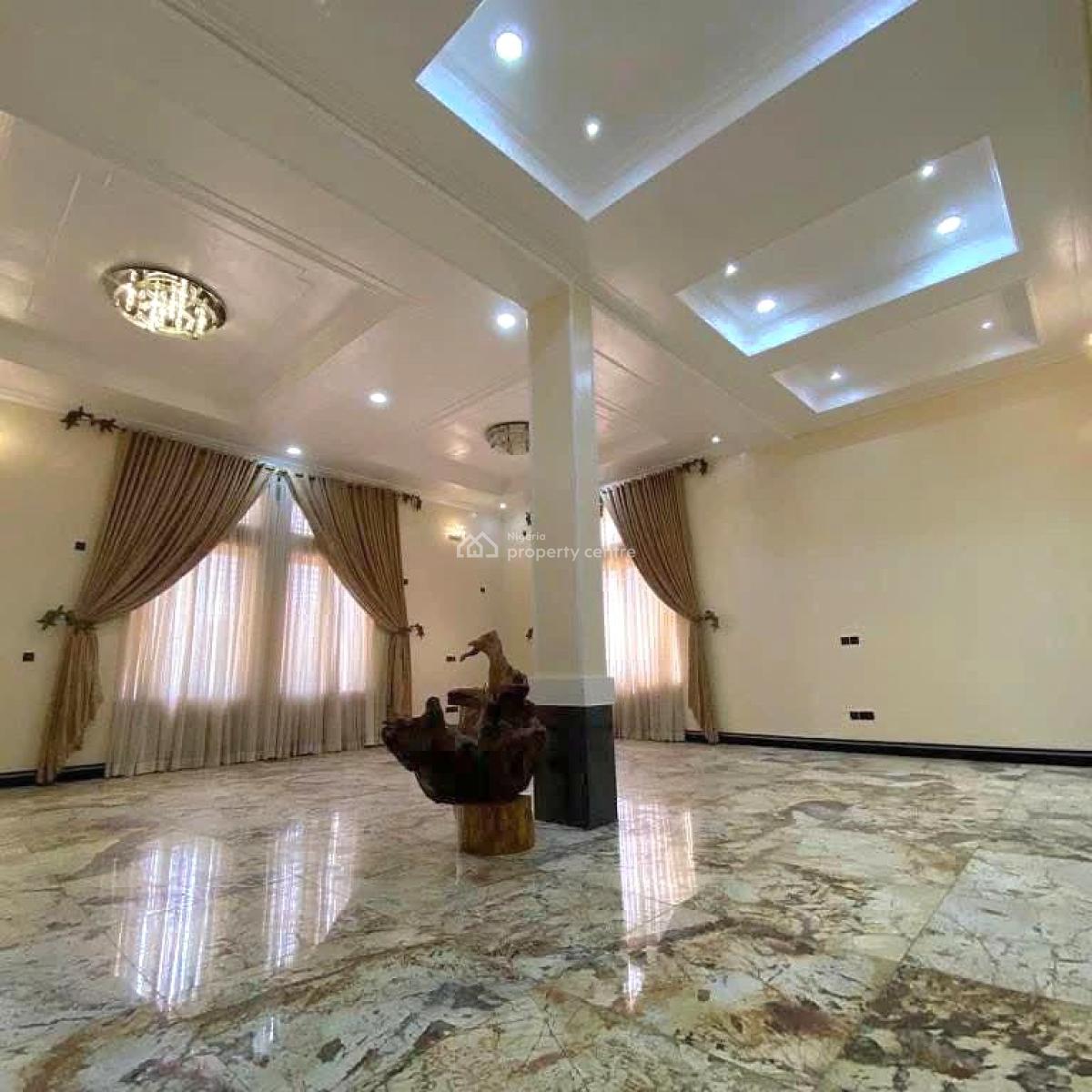 Luxury & Furnished 8-bedroom Mansion with 5 Living Room & Bq, Guzape District, Abuja, Detached Duplex for Sale