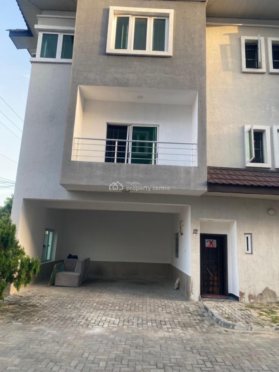 Luxury 4 Bedrooms Terrace Duplex with a Bq, Ikate, Lekki, Lagos, Terraced Duplex for Rent