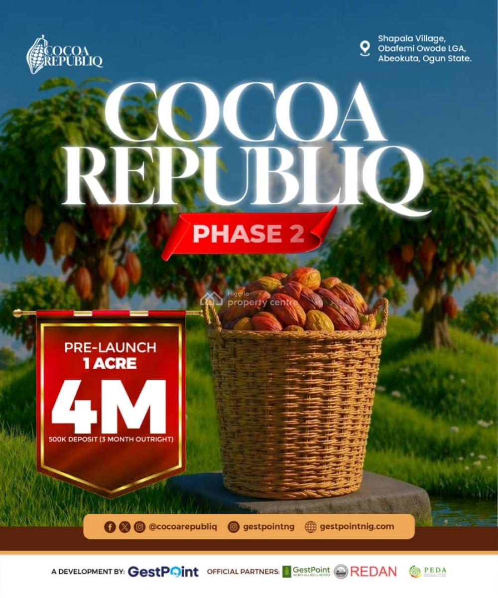 Cocoa Republiq, Phase 2, Obafemi Owode, Ogun, Land for Sale