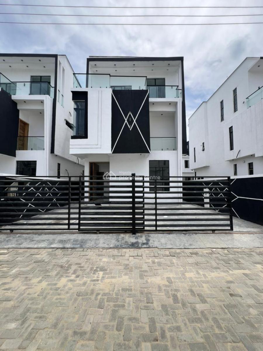 Pristine 5 Bedroom Detached Duplex with Bq & Rooftop Terrace in an Estate, Chevron, Lekki, Lagos, Detached Duplex for Sale