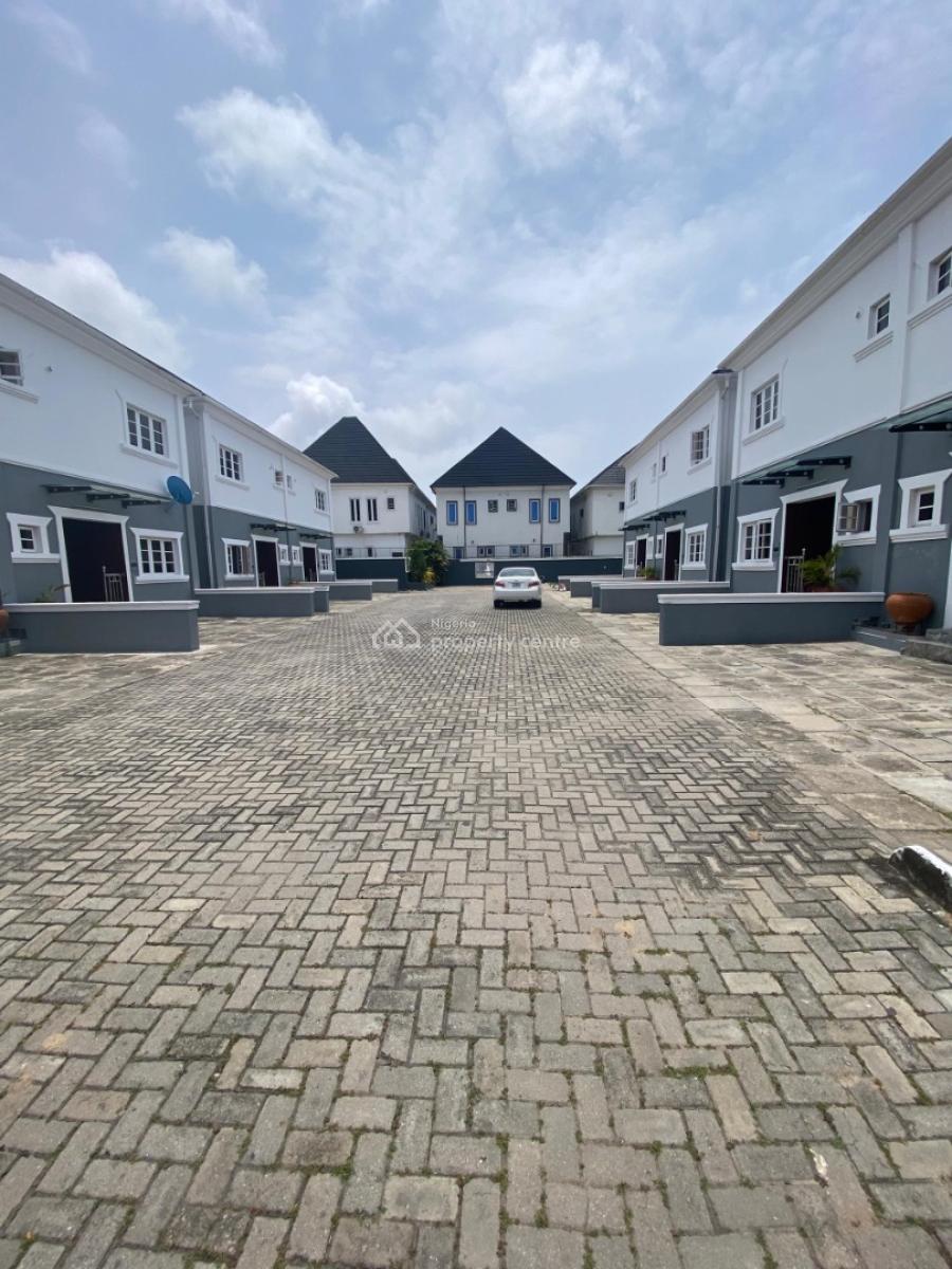 a Lovely 4 Bedroom Terrace with a Bq, Situated in a Well Interlocking, Oral Estate By Eleganza, Lekki, Lagos, Terraced Duplex for Rent