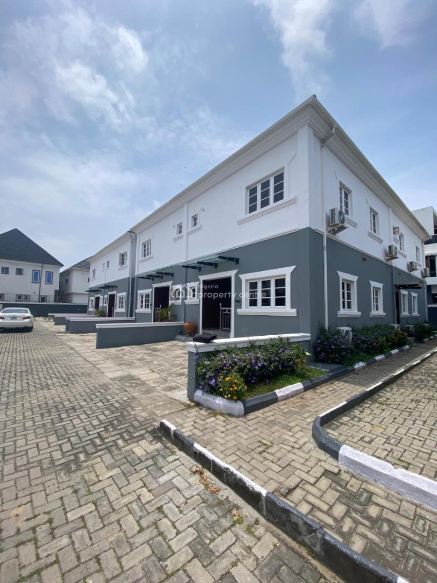 a Lovely 4 Bedroom Terrace with a Bq, Situated in a Well Interlocking, Oral Estate By Eleganza, Lekki, Lagos, Terraced Duplex for Rent
