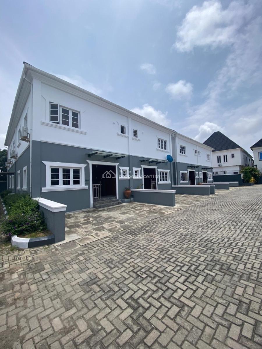 a Lovely 4 Bedroom Terrace with a Bq, Situated in a Well Interlocking, Oral Estate By Eleganza, Lekki, Lagos, Terraced Duplex for Rent