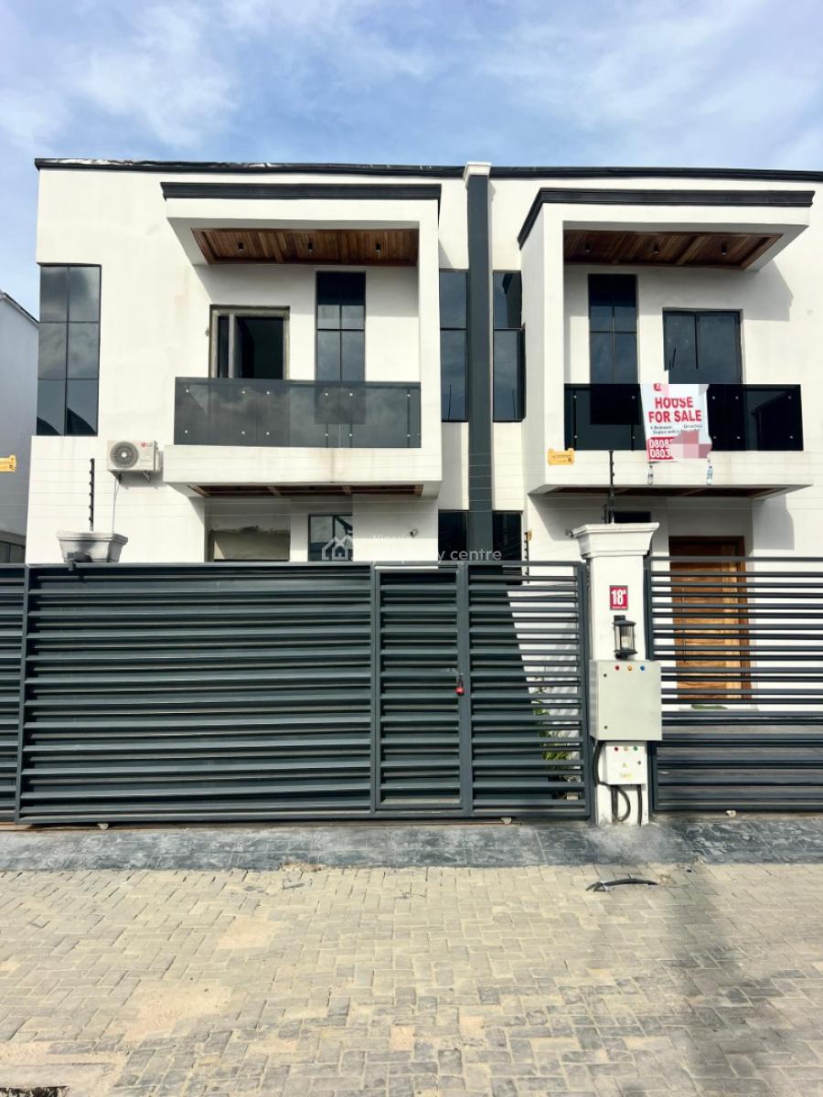 Luxury 4 Bedroom Semi Detached Duplex with Bq, Chevron, Lekki, Lagos, Semi-detached Duplex for Sale