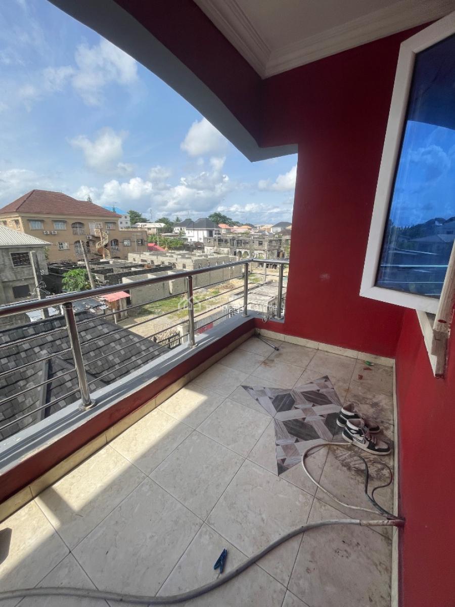 Spacious 3 Bedroom Flat Upstairs, Majek, Dominion, Sangotedo, Ajah, Lagos, Flat / Apartment for Rent