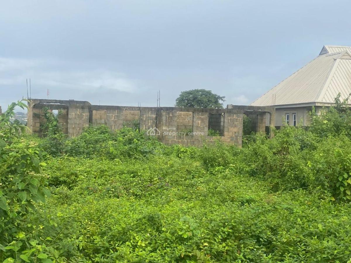 a Plot of Land with Am Uncompleted Building, Close to  Isiwu Bus Stop Before Adamu Ikorodu, Ikorodu, Lagos, Residential Land for Sale