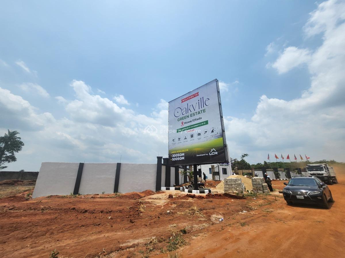 Site and Serviced 300sqms and 500sqms Residential Land, Mowe Ofada, Ogun, Land for Sale