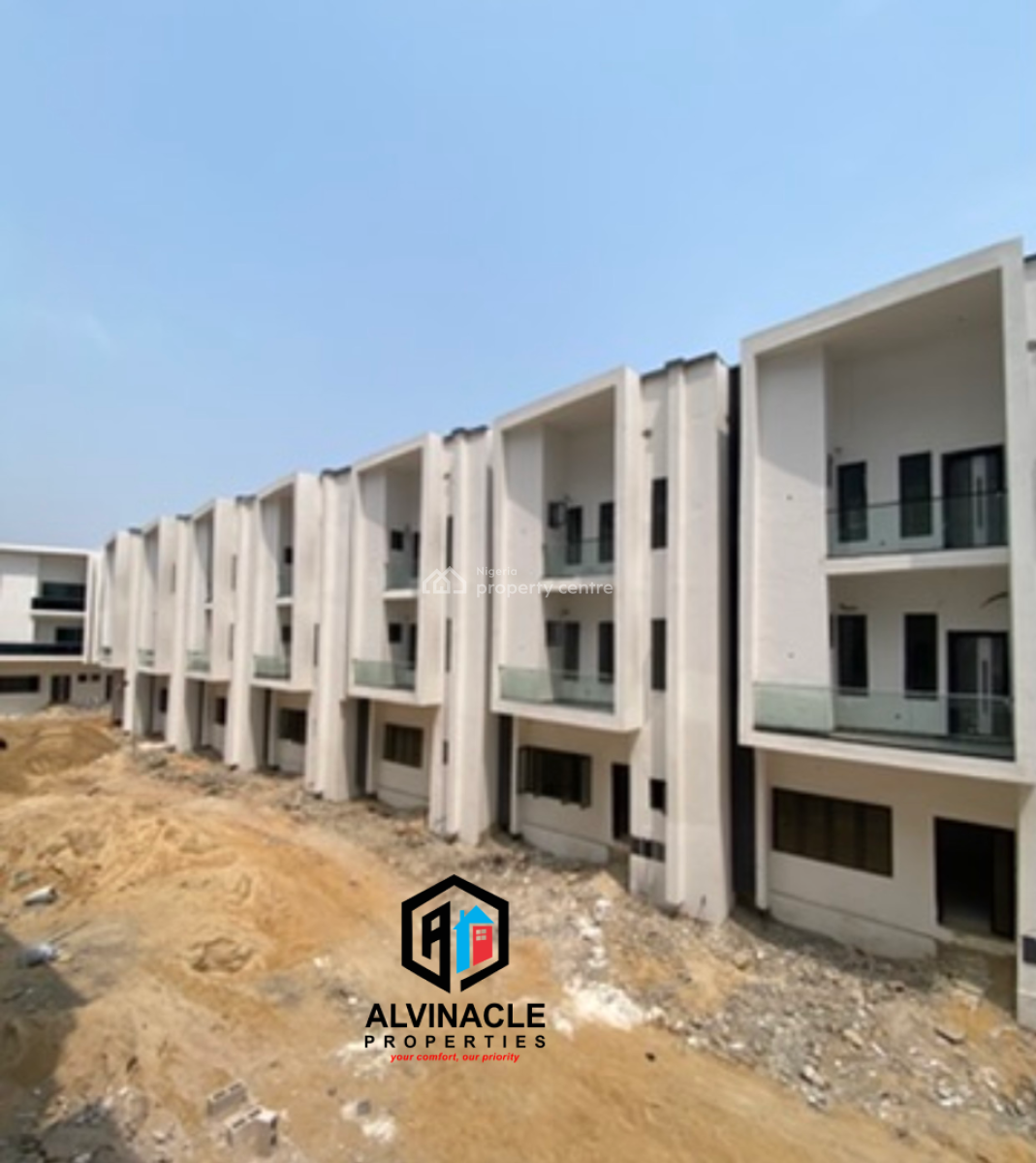 Newly Built  4 Bed Terrace Duplex with 1bq, Osapa London, Osapa, Lekki, Lagos, Terraced Duplex for Sale