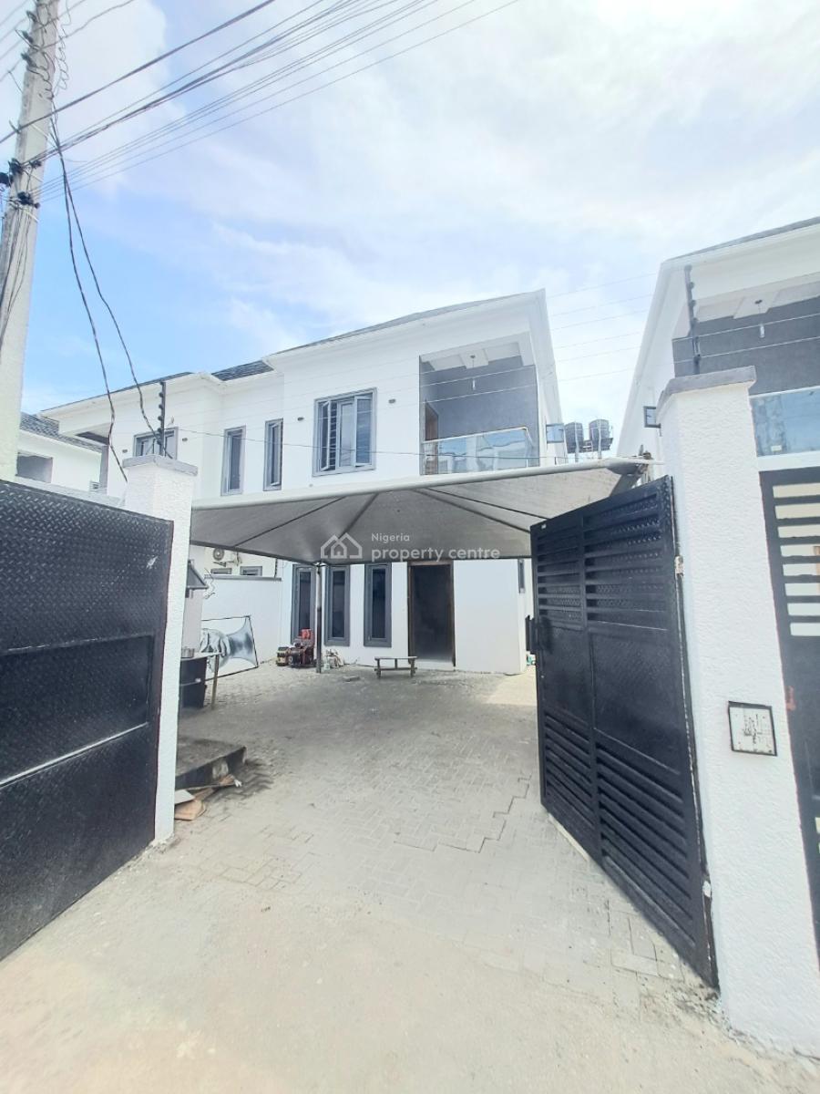 Well Built 4 Bedroom Semi Detached with Bq in a Gated Estate, Ikate, Lekki, Lagos, Semi-detached Duplex for Rent