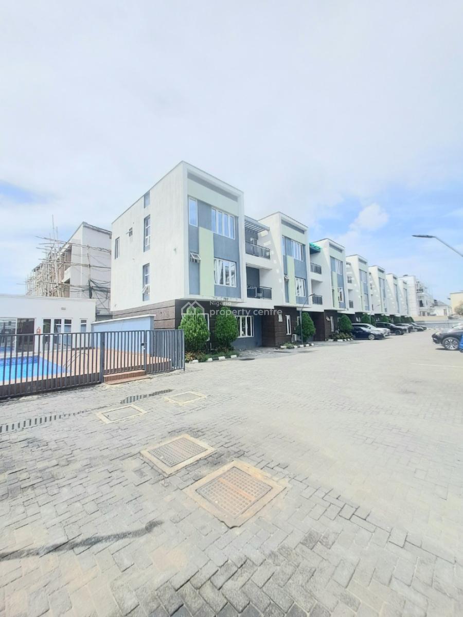 Well Built 5 Bedroom Terraced Duplex with Bq in a Gated Estate, Ikate, Lekki, Lagos, Terraced Duplex for Rent
