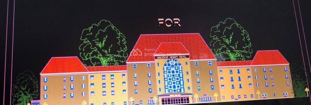 Uncompleted 98 Rooms Hotel Building on a Large Size of Land, Along Buzo Road, Asaba, Delta, Hotel / Guest House for Sale