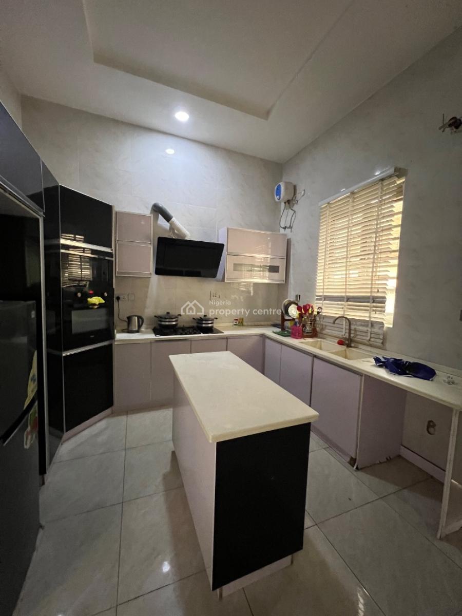 Furnished 4 Bedroom Semi Detached Duplex with a Bq, Chevron, Lekki, Lagos, Semi-detached Duplex for Rent