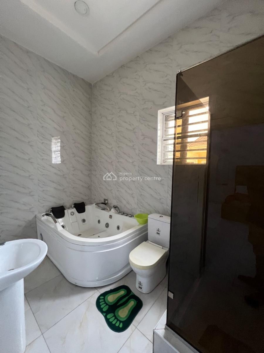 Furnished 4 Bedroom Semi Detached Duplex with a Bq, Chevron, Lekki, Lagos, Semi-detached Duplex for Rent