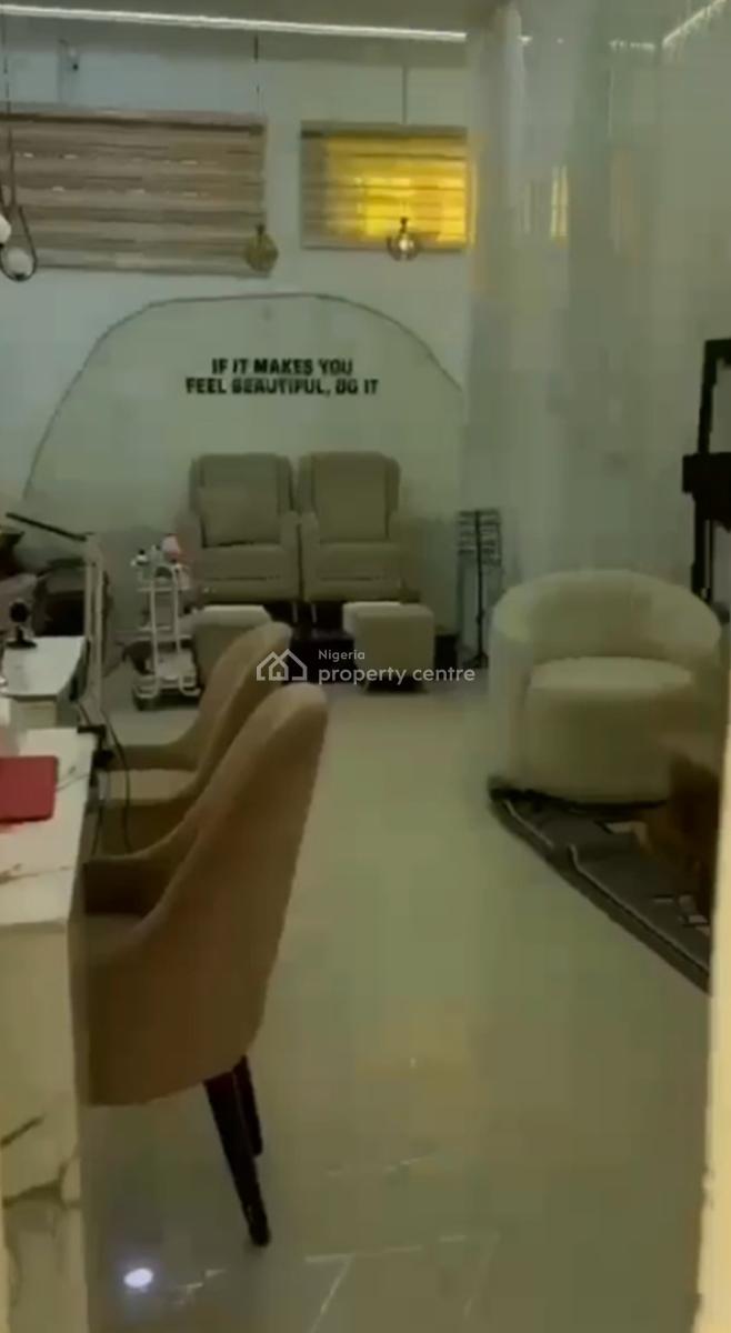 Unisex Ground Floor Salon for Lease, Fully Furnished, Wuse 2, Abuja, Shop for Rent