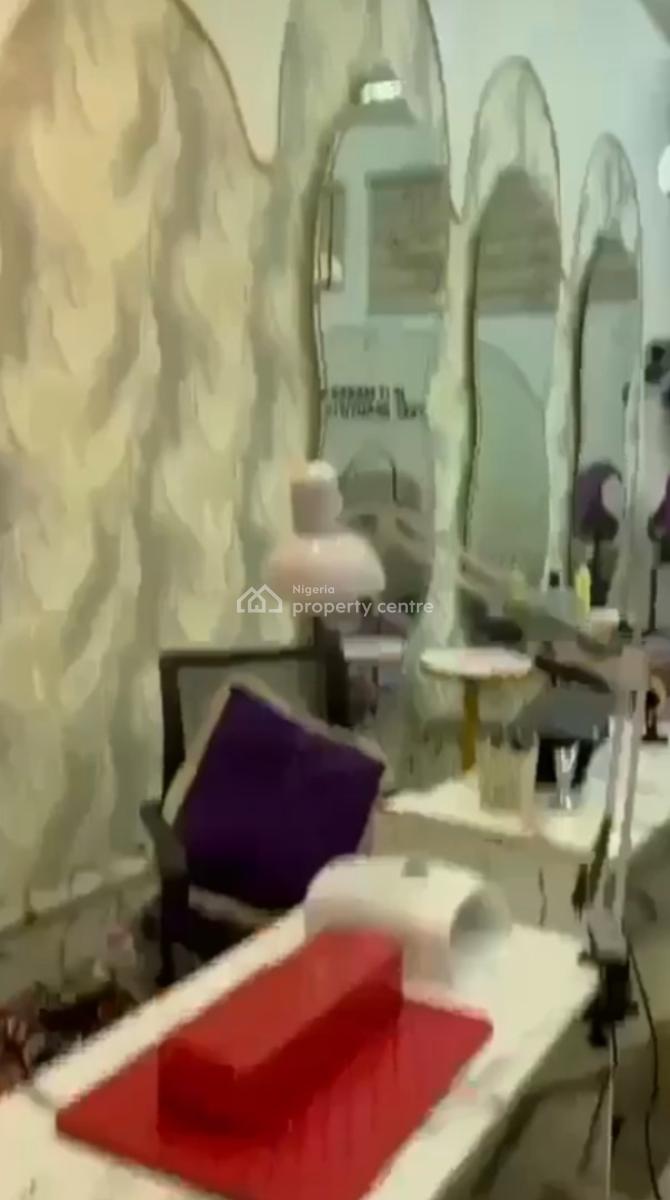 Unisex Ground Floor Salon for Lease, Fully Furnished, Wuse 2, Abuja, Shop for Rent