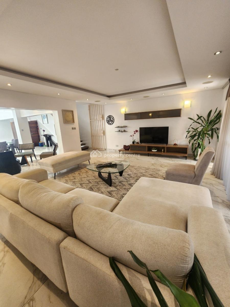 Luxury Furnished 4 Bedroom Terrace Duplex with Bq and Green Area, Old Ikoyi, Ikoyi, Lagos, Terraced Duplex for Rent