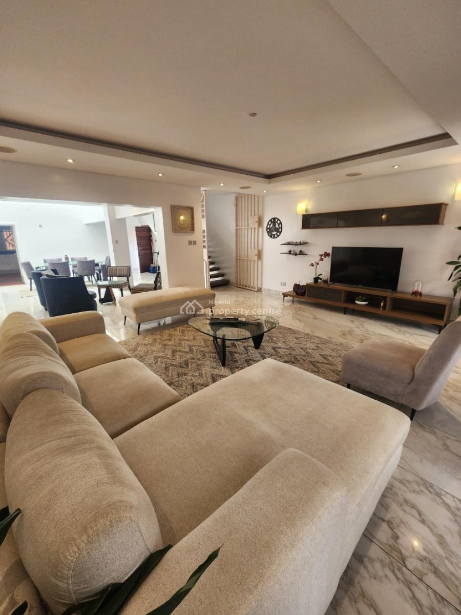 Luxury Furnished 4 Bedroom Terrace Duplex with Bq and Green Area, Old Ikoyi, Ikoyi, Lagos, Terraced Duplex for Rent