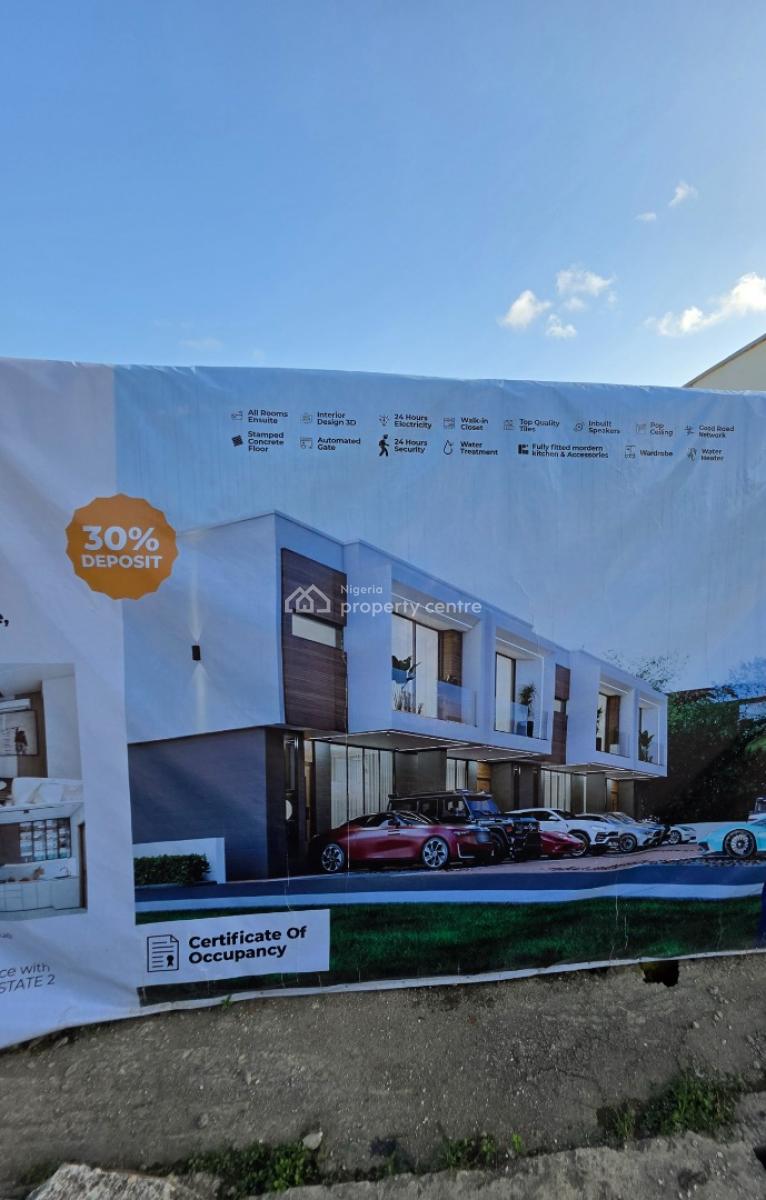 Luxury 4bedroom  Terace Duplex with Bq, Ajah, Lagos, Terraced Duplex for Sale