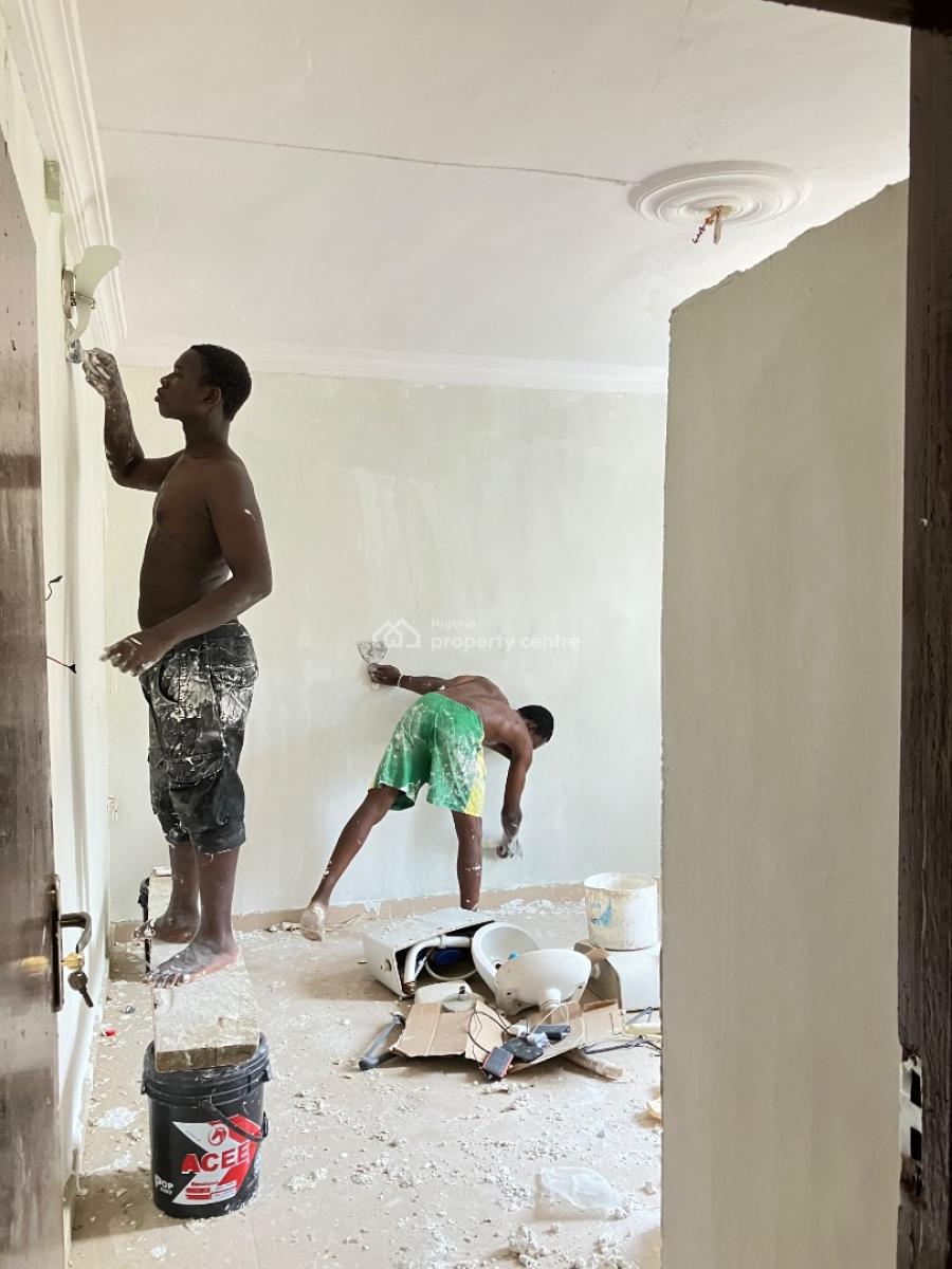 Newly Renovated 3 Bedroom Flat with 2 Toilets and Bath, Well Secured Gated Street By Total Felling Station Oregun Ikeja, Oregun, Ikeja, Lagos, Flat / Apartment for Rent