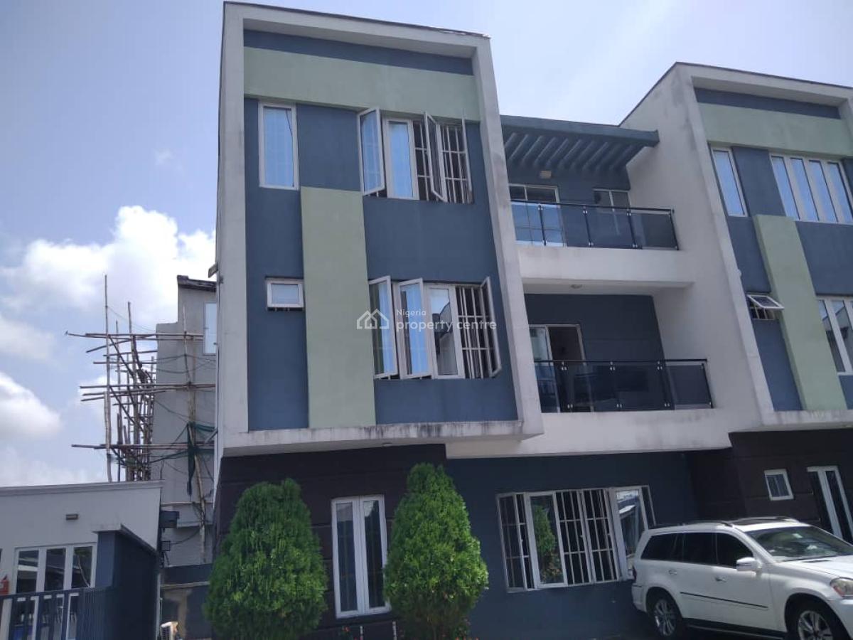 Luxury 5 Bedrooms Terraced Duplex with Bq, Pool & Gym, Brownstone Estate, Chisco, Ikate Elegushi, Lekki, Lagos, Terraced Duplex for Rent
