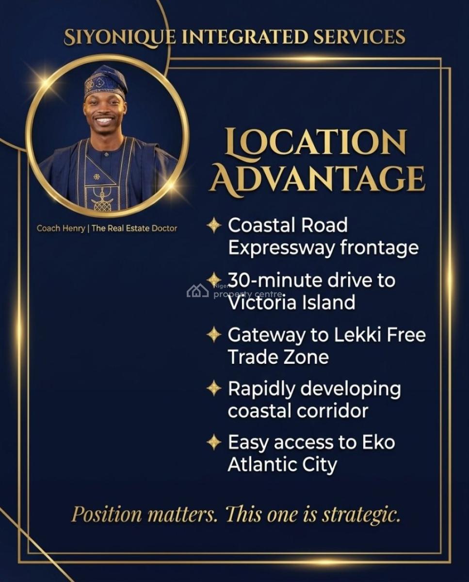 The Future of Luxury Living Starts Herethe Coastal Investment Smart in, Coastal Road Expressway Lekki Lagos, Ajah, Lagos, Mixed-use Land for Sale