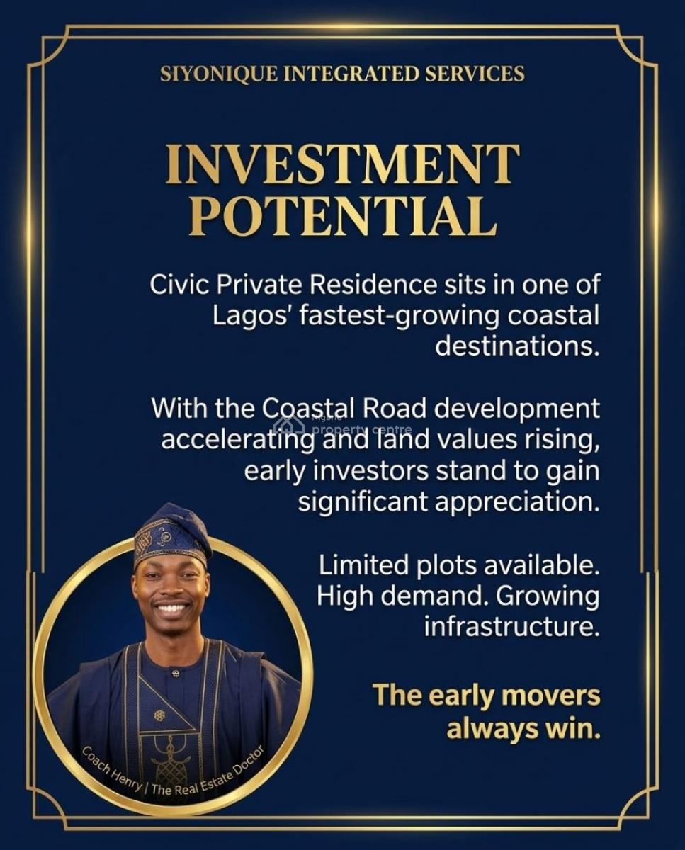 The Future of Luxury Living Starts Herethe Coastal Investment Smart in, Coastal Road Expressway Lekki Lagos, Ajah, Lagos, Mixed-use Land for Sale
