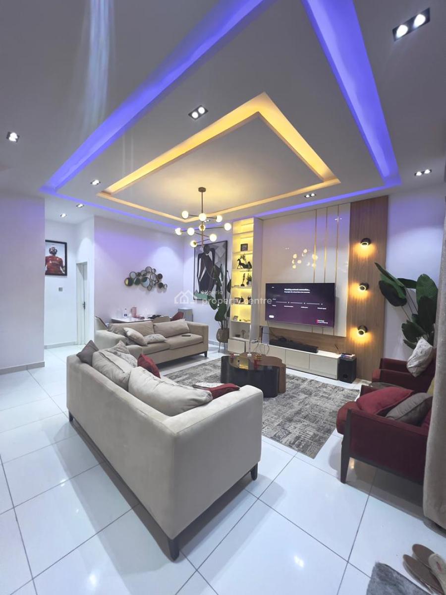 Fully Furnished 4 Bedroom Duplex, Lekki Palm City Estate, Ajah, Ajah, Lagos, Terraced Duplex for Rent