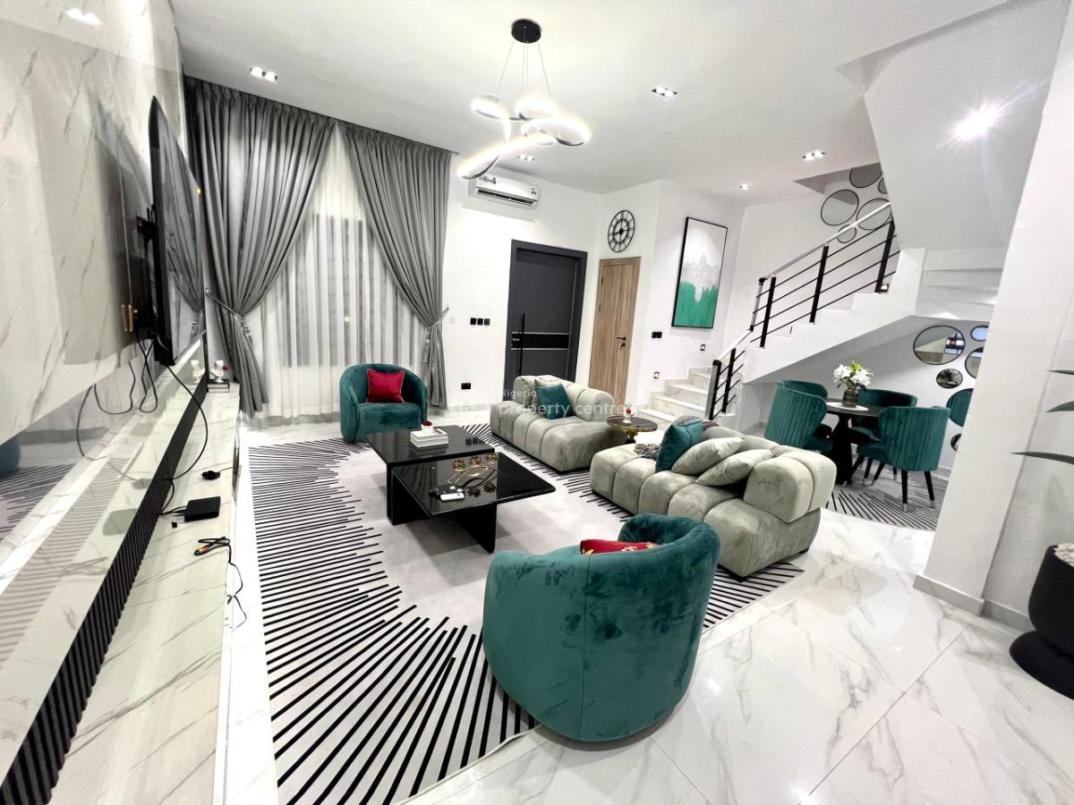 Luxury 4 Bedroom Terrace Duplex with Snooker and Ps5, Rooms Ensuite, Chef and Housekeeper & Car Hire on Demand, Comfortable, Ikota, Lekki, Lagos, House Short Let