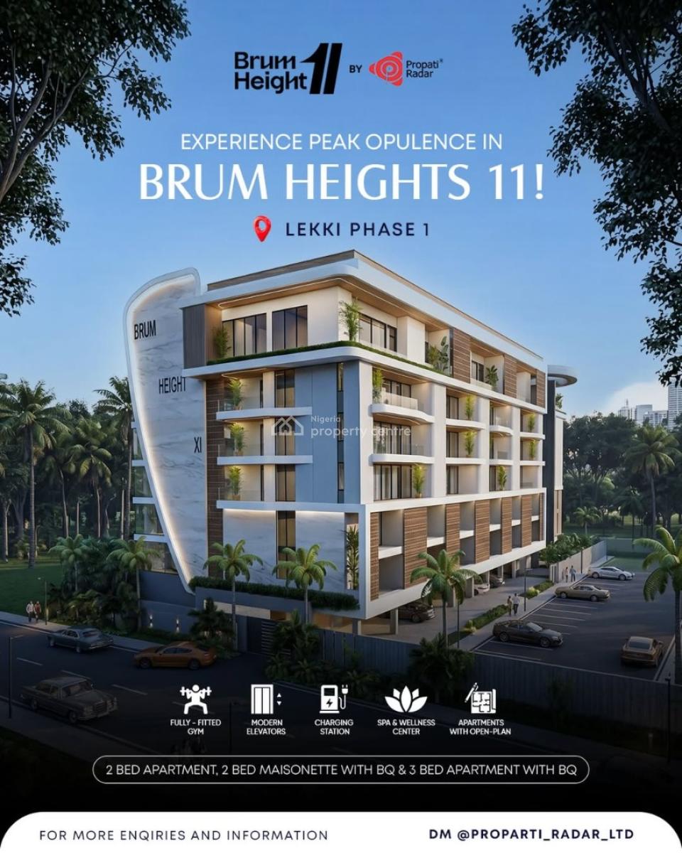 Smart  and Exclusive 2 & 3-bedroom Residences, Lekki Phase 1, Lekki, Lagos, Flat / Apartment for Sale