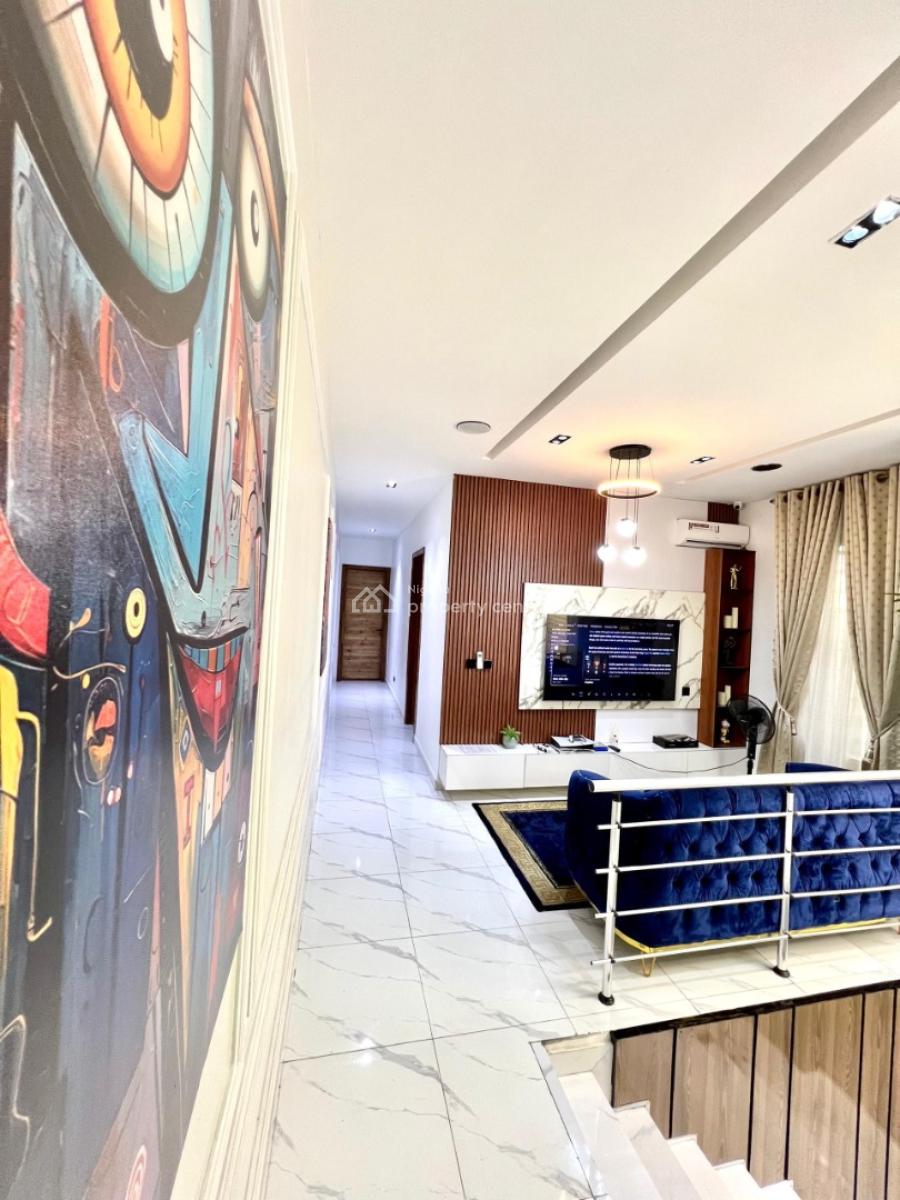 Luxury 4bedroom Semidetached Duplex with Private Parking & Ps5, Ensuite Rooms, 24/7 Power, 2living Rooms, Comfortable and Secure, Lekki, Lagos, House Short Let