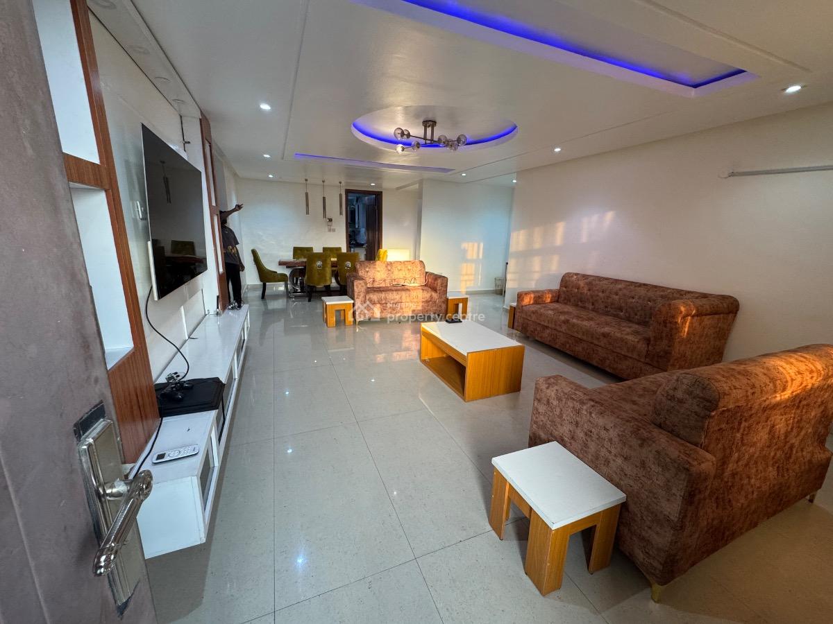 a Serviced and Furnished 3 Bedroom Flat with Bq in Lekki 1, Lekki Phase 1 of Admiralty Way., Lekki Phase 1, Lekki, Lagos, Flat / Apartment for Rent