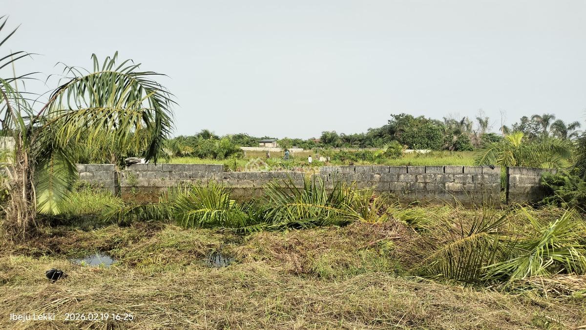 Prime Buy-and-build Residential Plot in a Fast-growing Beachwood Axis, Alahun, Bogije, Ibeju Lekki, Lagos, Mixed-use Land for Sale