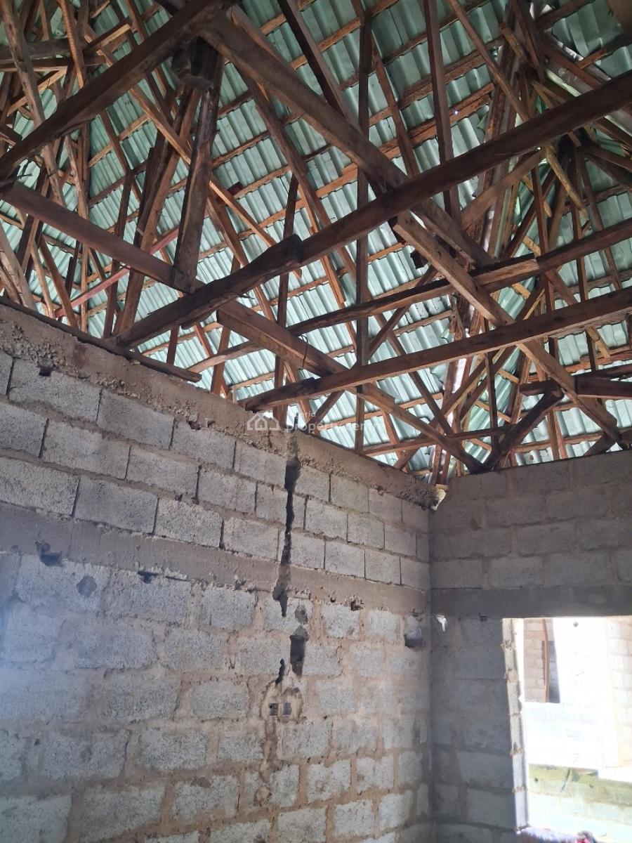 4 Bedroom Semi Detached Duplex Carcass in an Estate, Along Voice of Nigeria Road, Lugbe, Abuja, Lugbe District, Abuja, Semi-detached Duplex for Sale