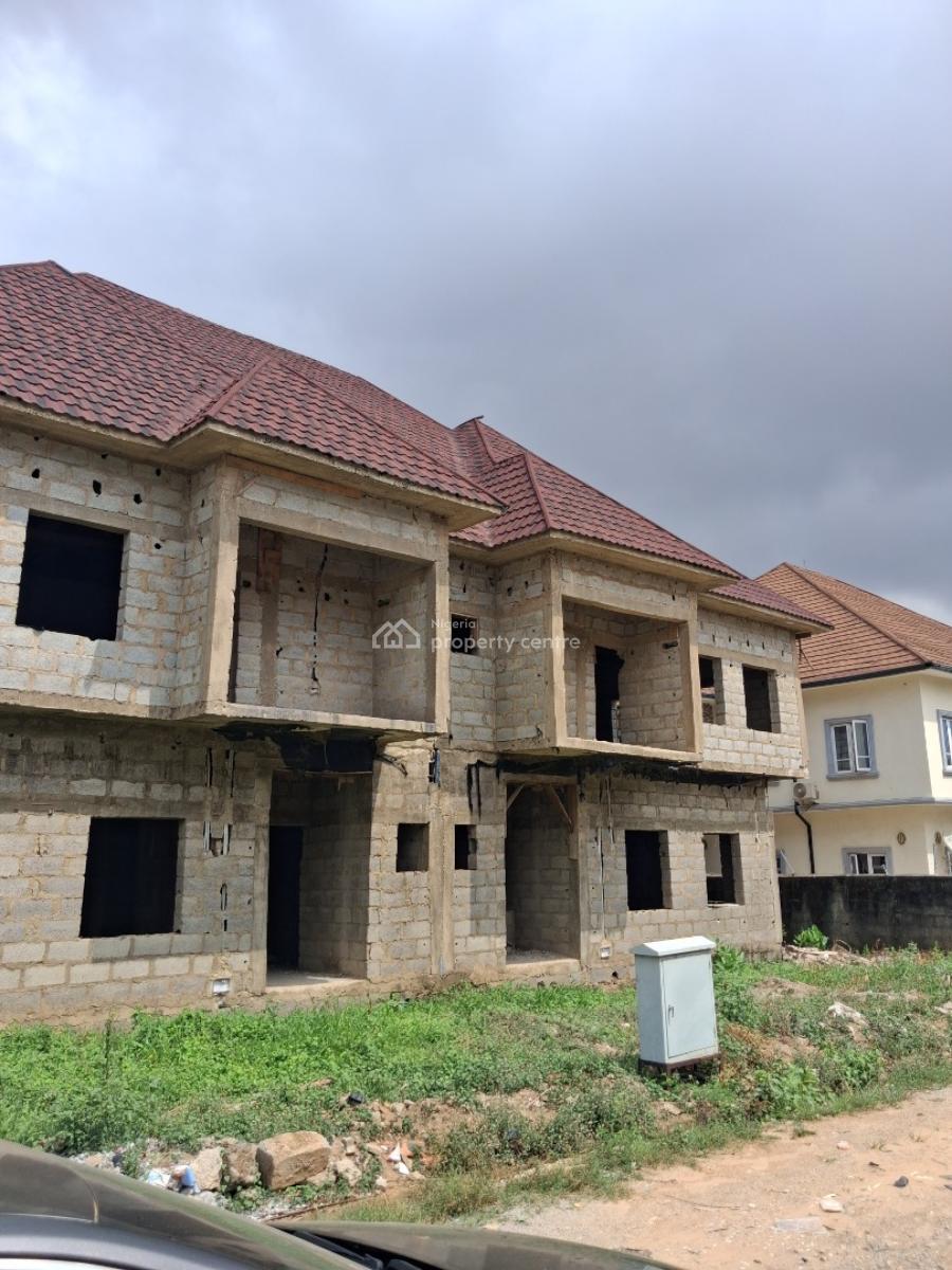 2 Units of 4 Bedroom Semi Detached Duplex with 2 Parlours Each, Along Voice of Nigeria Road, Lugbe Airport Road, Abuja, Lugbe District, Abuja, Semi-detached Duplex for Sale