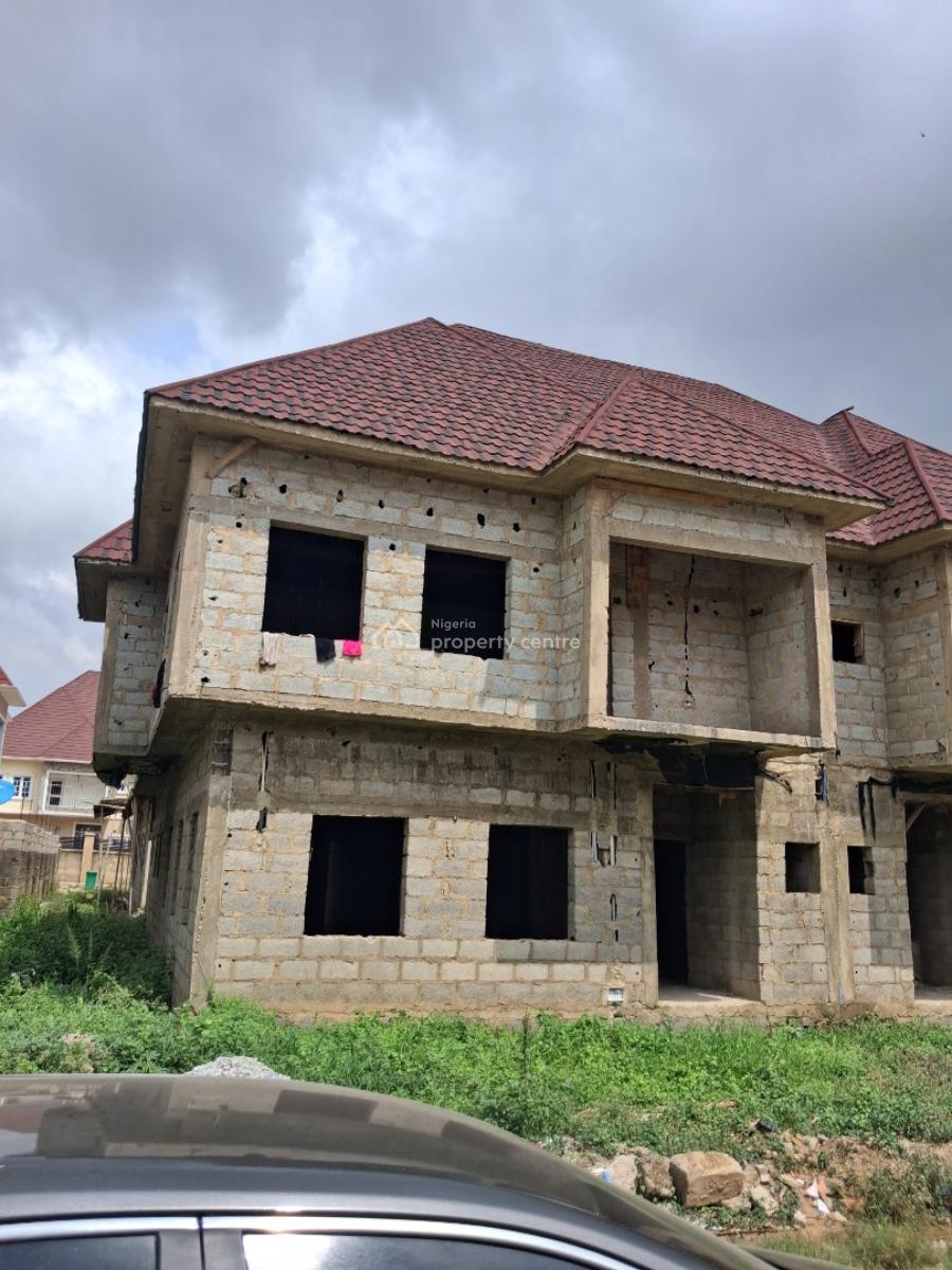 2 Units of 4 Bedroom Semi Detached Duplex with 2 Parlours Each, Along Voice of Nigeria Road, Lugbe Airport Road, Abuja, Lugbe District, Abuja, Semi-detached Duplex for Sale