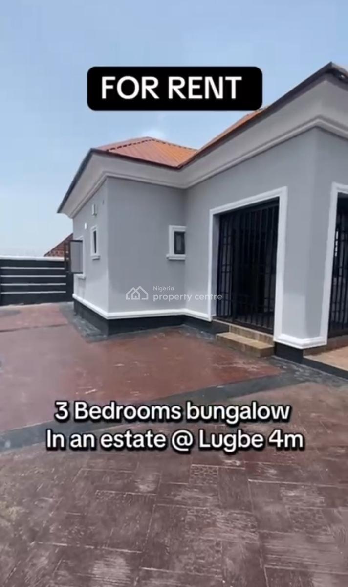 Newly Built 3 Bedroom Bungalow, Lugbe District, Abuja, Detached Bungalow for Rent