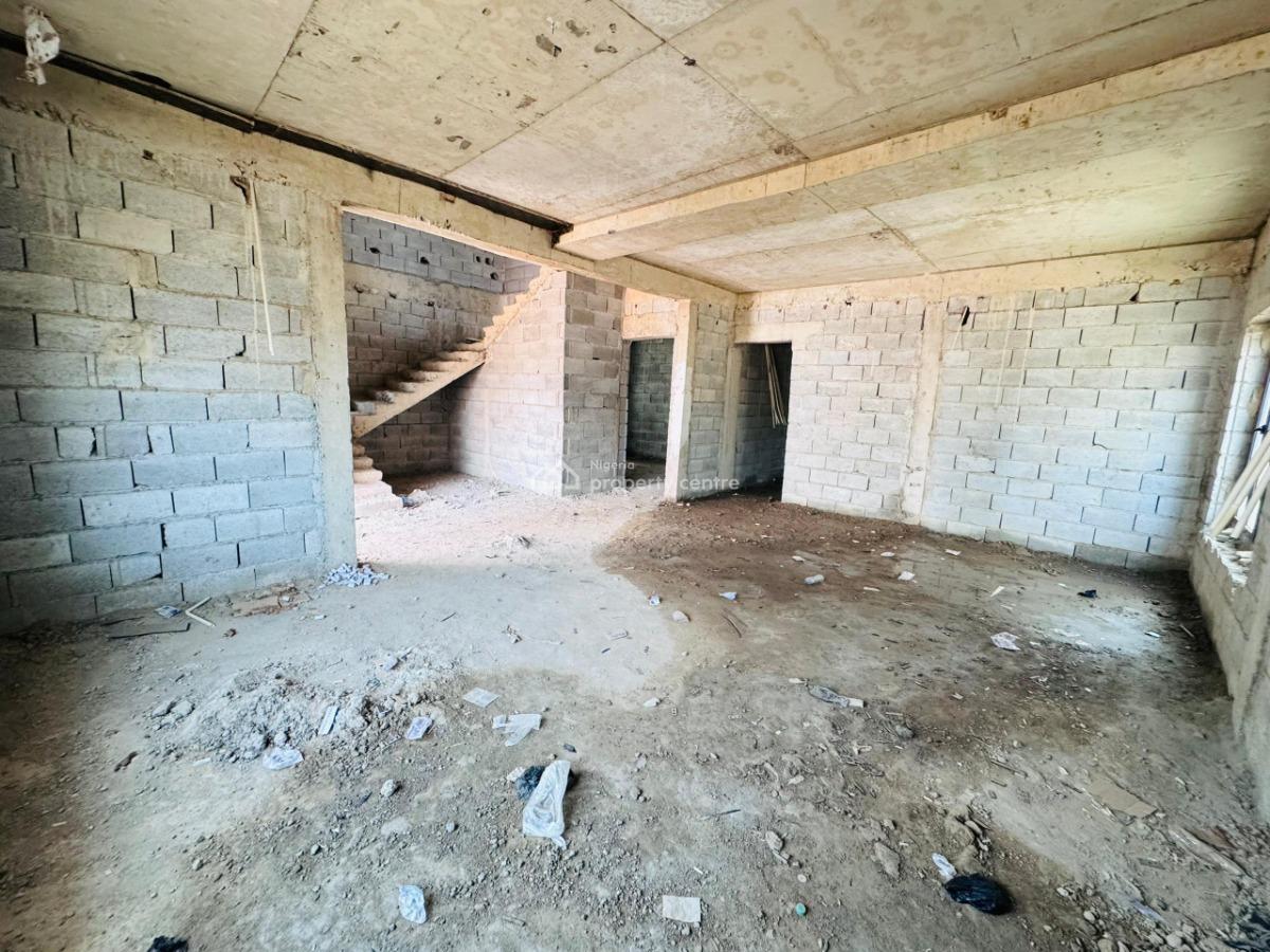 a Newly Built Spacious 5-bedroom Detached Duplex (carcass), Guzape District, Abuja, Detached Duplex for Sale