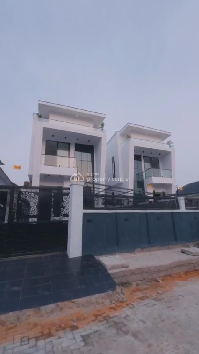 Automated 5 Bedrooms Fully Detached with Bq and Swimming Pool, Blenco, Sangotedo, Ajah, Lagos, Detached Duplex for Sale