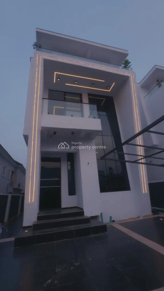 Automated 5 Bedrooms Fully Detached with Bq and Swimming Pool, Blenco, Sangotedo, Ajah, Lagos, Detached Duplex for Sale