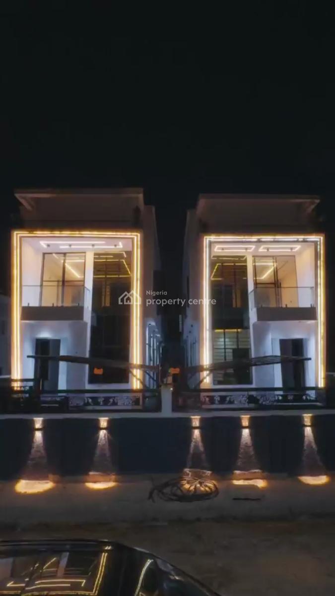 Automated 5 Bedrooms Fully Detached with Bq and Swimming Pool, Blenco, Sangotedo, Ajah, Lagos, Detached Duplex for Sale