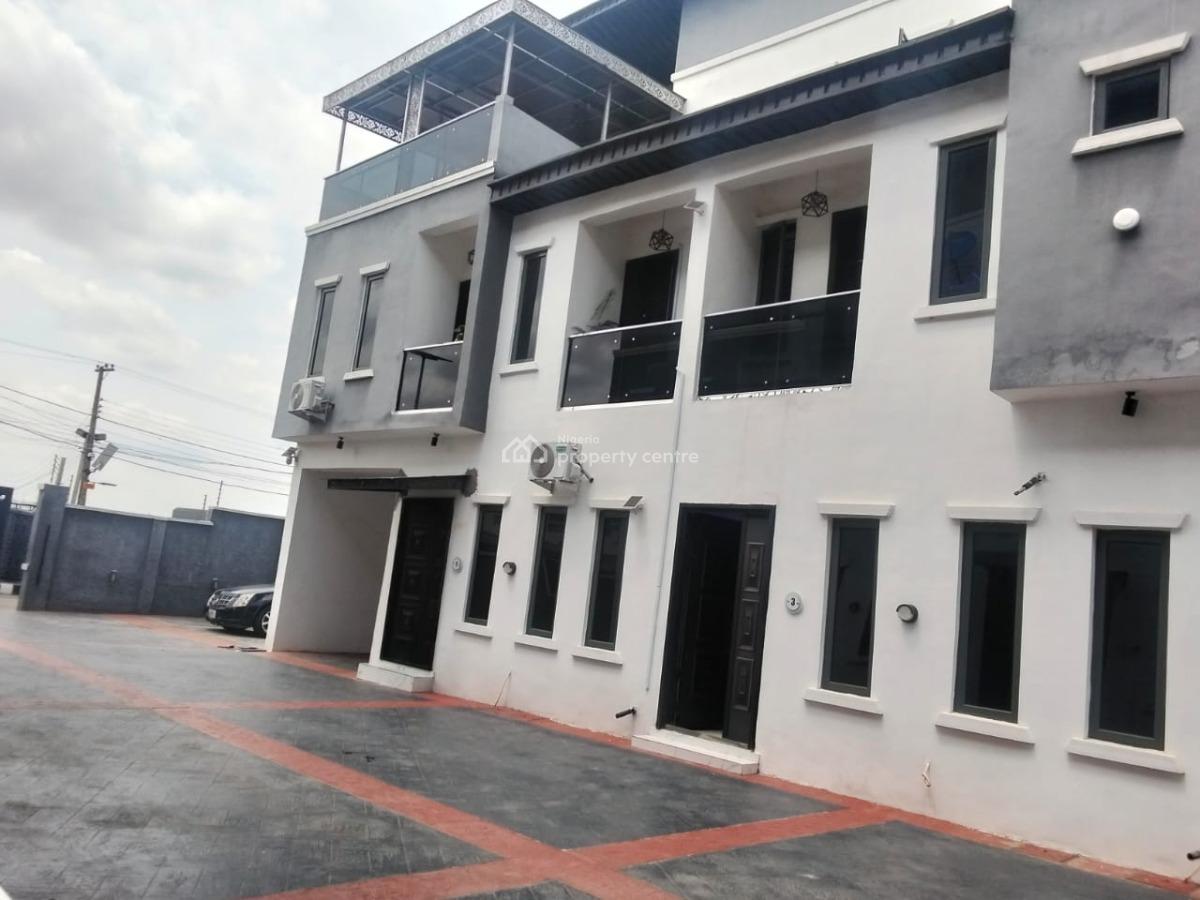 Relatively New 4 Bedroom Terraced Duplex with a Room Bq, Gra Phase 1, Magodo, Lagos, Terraced Duplex for Sale
