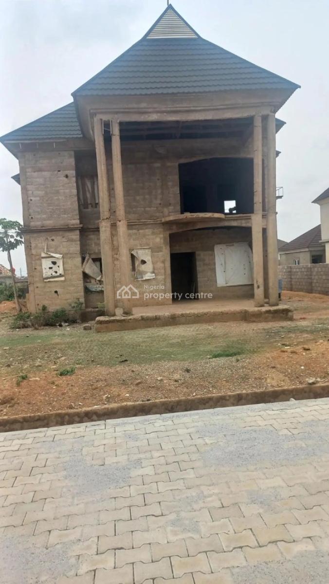 5 Bedroom Fully Detach Carcass Duplex, Lokogoma District, Abuja, Detached Duplex for Sale