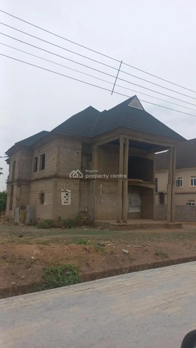 5 Bedroom Fully Detach Carcass Duplex, Lokogoma District, Abuja, Detached Duplex for Sale