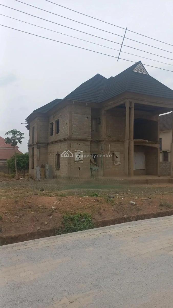 5 Bedroom Fully Detach Carcass Duplex, Lokogoma District, Abuja, Detached Duplex for Sale